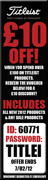 �10 Off Titleist when you spend �100 & Over (Discount Deducted at Checkout)