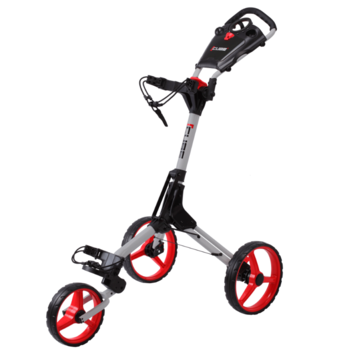 Cube Golf Push Trolley – Silver/Red (+ Umbrella Holder & Travel Cover)