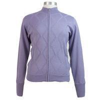Green Lamb Lined Argyle Ladies Cardigan