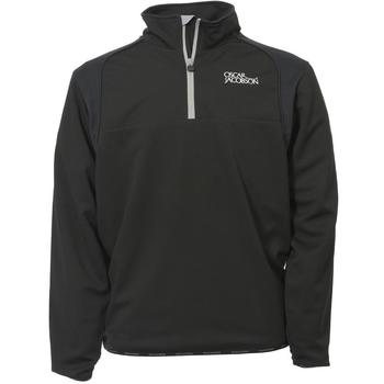 Oscar Jacobson Moe Half Zip Tour Lined Sweater – Black – Medium