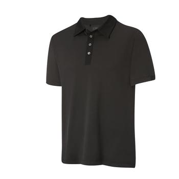 Adidas adiPURE Knit Woven Polo, Black Small