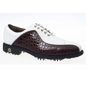Icon Golf Shoes on Buy Footjoy Icon Golf Shoes White Brown Calfskin At Www Golfgeardirect