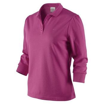 Nike Ladies Dri-FIT Cotton/Tech Three Quarter Polo