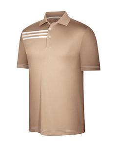 Adidas Golf Climacool 3 Stripes Tour Shirt (tan)
