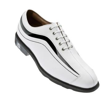 Footjoy ICON Golf Shoes White/Black Patent