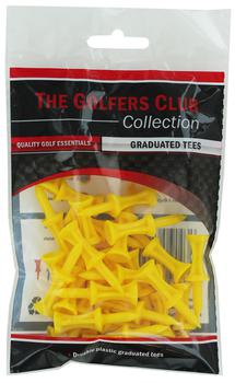 Golfers Club Yellow Step Height Tee (25 Tee Pack) - main image