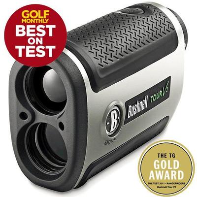 Bushnell V2 Tour Laser Rangefinder (plus FREE cart mount)
