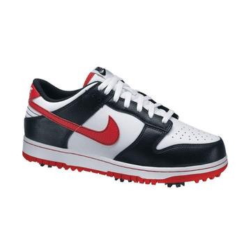 Youth Golf Shoes on Nike Dunk Ng Junior Golf Shoes White Red Black 2012   Golf Gear Direct