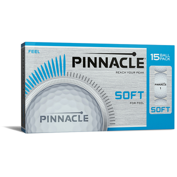 Pinnacle Soft 15 Pack Golf Balls - White Main - main image