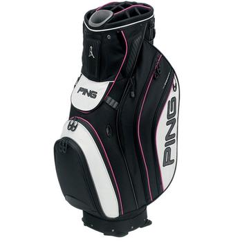 Ping Pioneer Golf Cart Bag Black/White/Pink