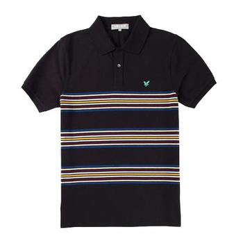 Lyle & Scott Placed Stripe Polo Shirt