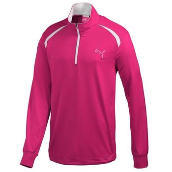 Puma Golf Junior Long Sleeve 1/4 Zip Top - Crimson