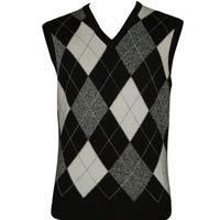 Pringle Golf McCarthy Argyle V Neck Sleeveless Sweater