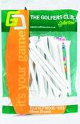 White Long Wooden Tees