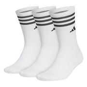 adidas Crew Golf Socks 3 Pair Pack - White