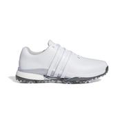 adidas Tour360 24 Boost Golf Shoes - White/White/Silver