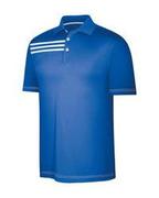 Adidas Golf Climacool 3 Stripes Tour Shirt (blue)