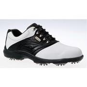 FootJoy AQL Golf Shoes White/Black Croc Saddle 52744
