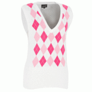 Galvin Green Caprice Womens Golf Slipover White/Wild Rose/Powder Pink