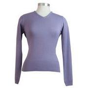 Green Lamb Ladies V Neck Sweater