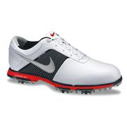 Nike Lunar Control Golf Shoes White/Silver/Black/Red at Golfgeardirect.co.uk