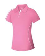 Adidas Girls ClimaLite 3-Stripes Colour Block Polo
