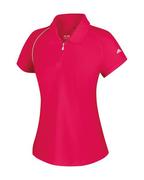 Adidas Girls ClimaLite 3 Stripe Zip Polo