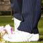 Stromberg Montserrat Stripe Funky Golf Trousers Navy/Sky