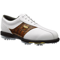 Footjoy Dryjoys Golf Shoes White/Amber Lizard