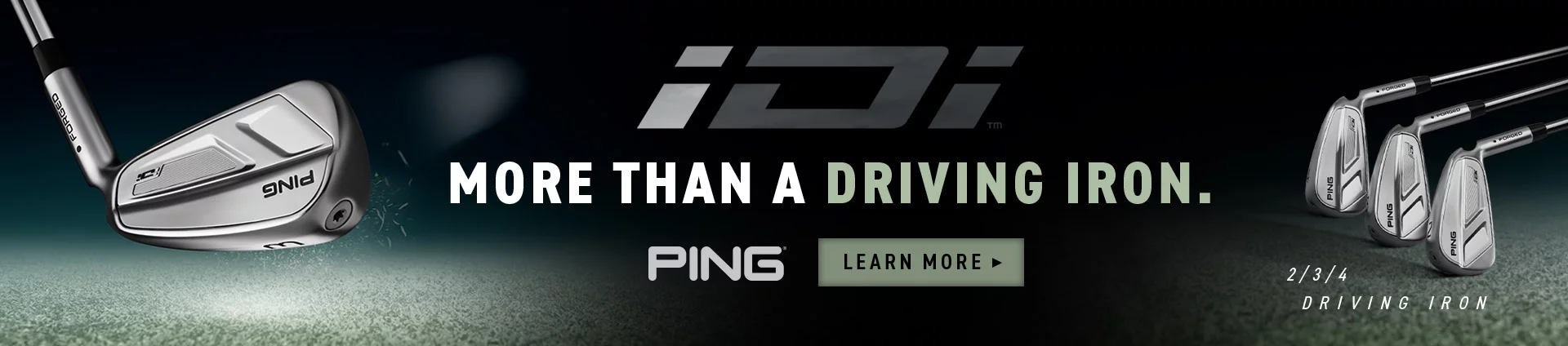 Ping iDi Driving Irons Banner