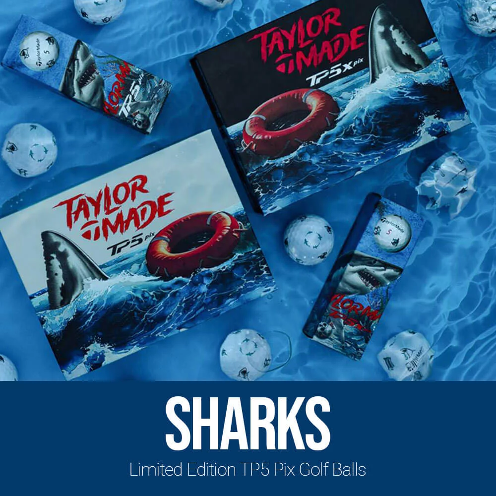 TP5 Pix Sharks Golf Balls