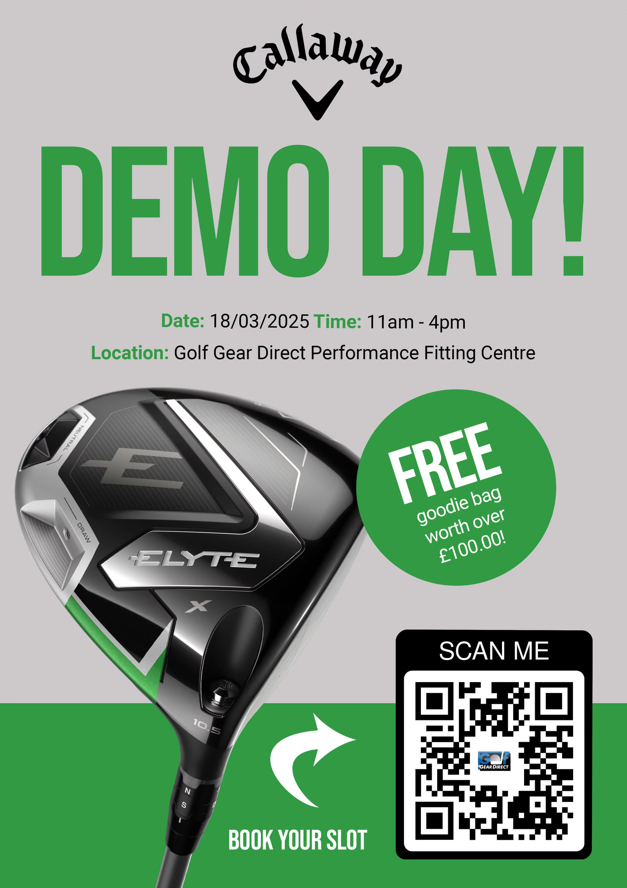 Callaway Demo Day Poster