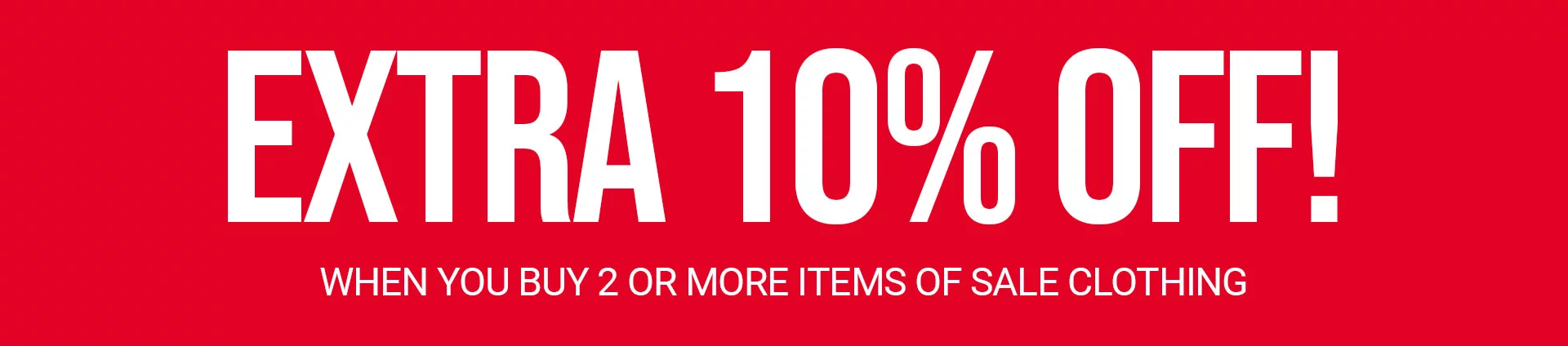 Extra 10% Off Sasle Clothing
