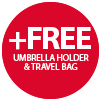 Free CUBE Umbrella Holder + Trave Bag