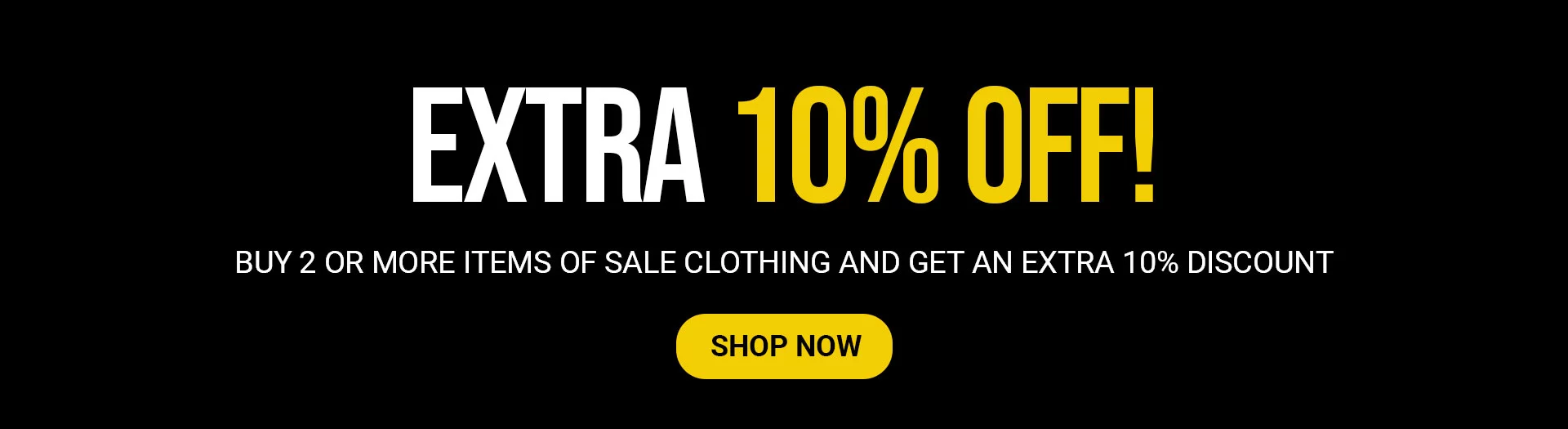 Black Friday Extra 10% Banner