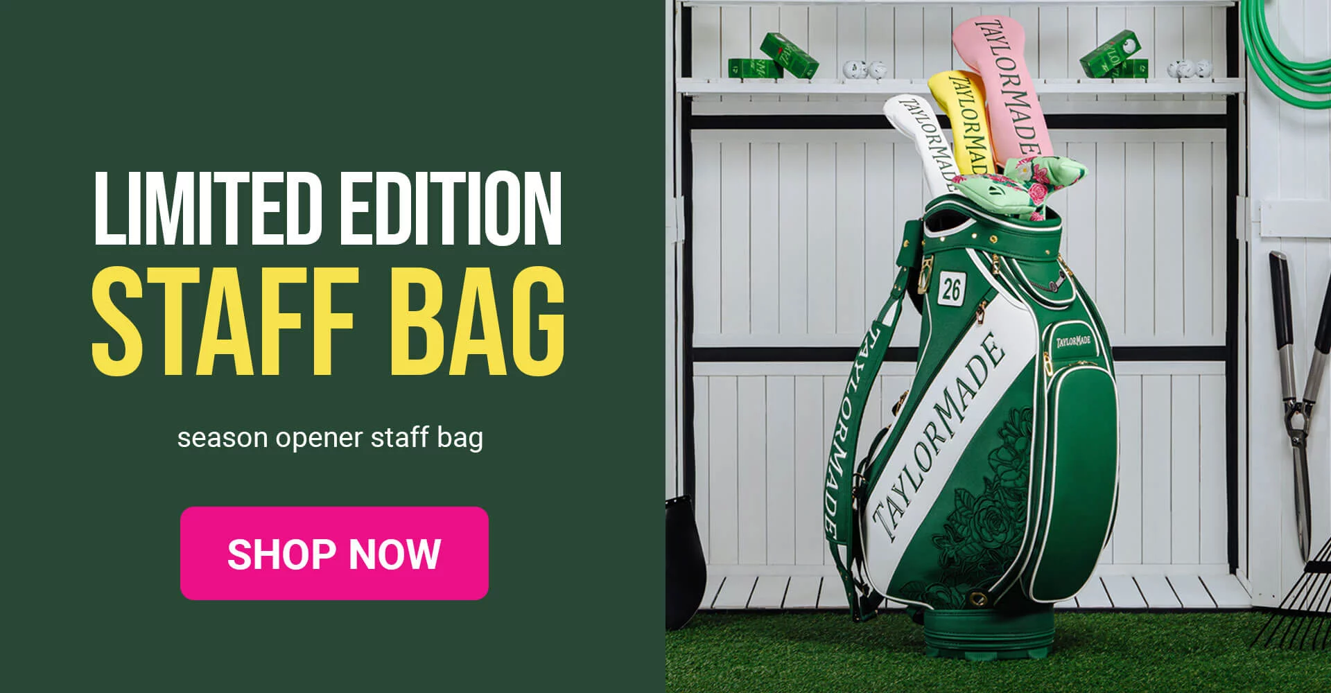 TaylorMade Masters Staff Bag 2026
