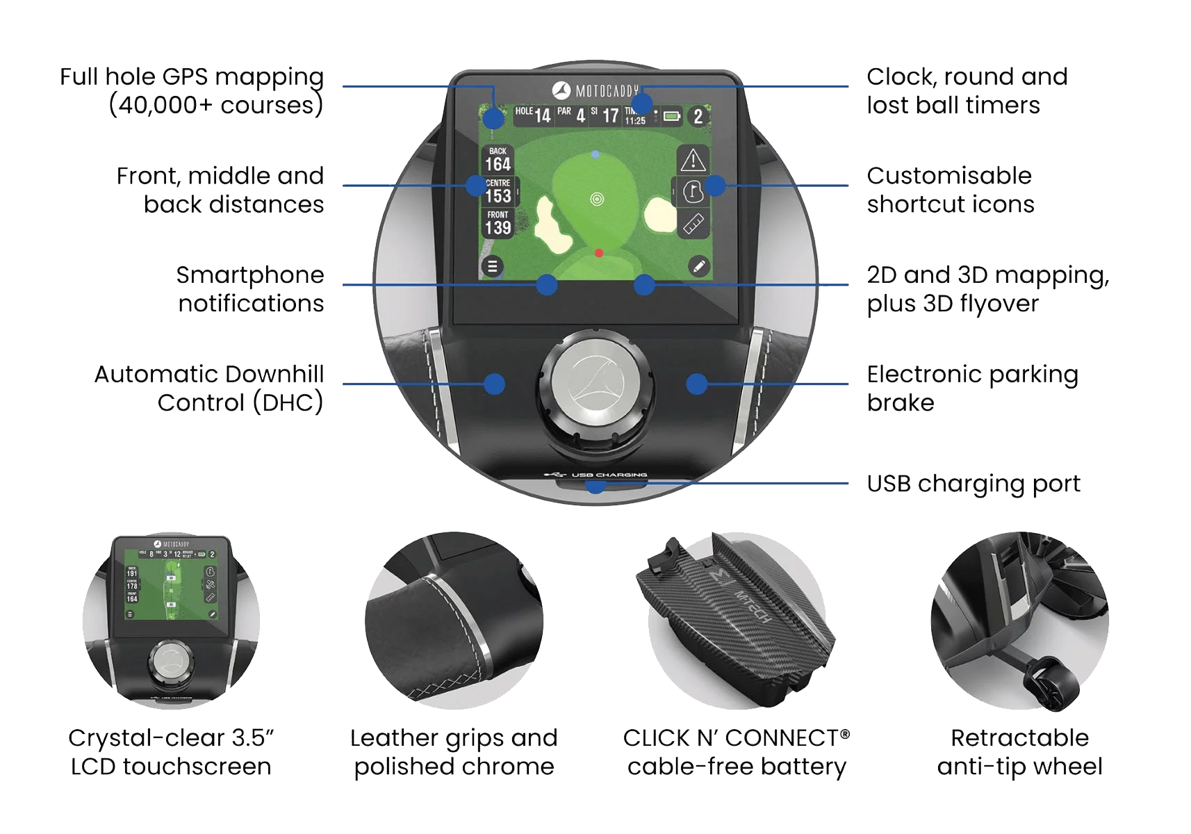 Motocaddy M-Tech Specifications