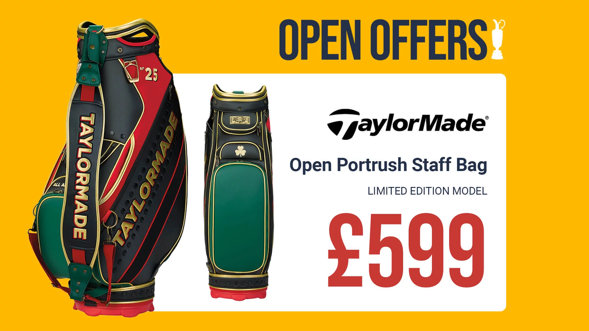 British Open Staff Bag Banner