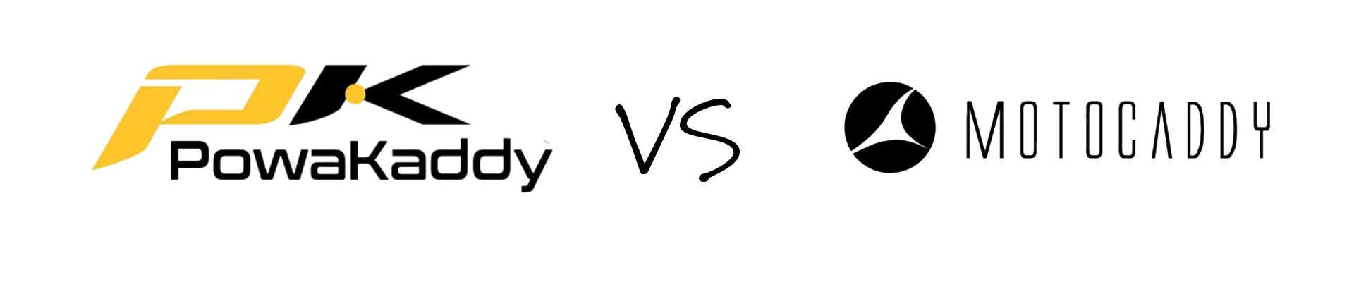 PowaKaddy Vs Motocaddy Banner