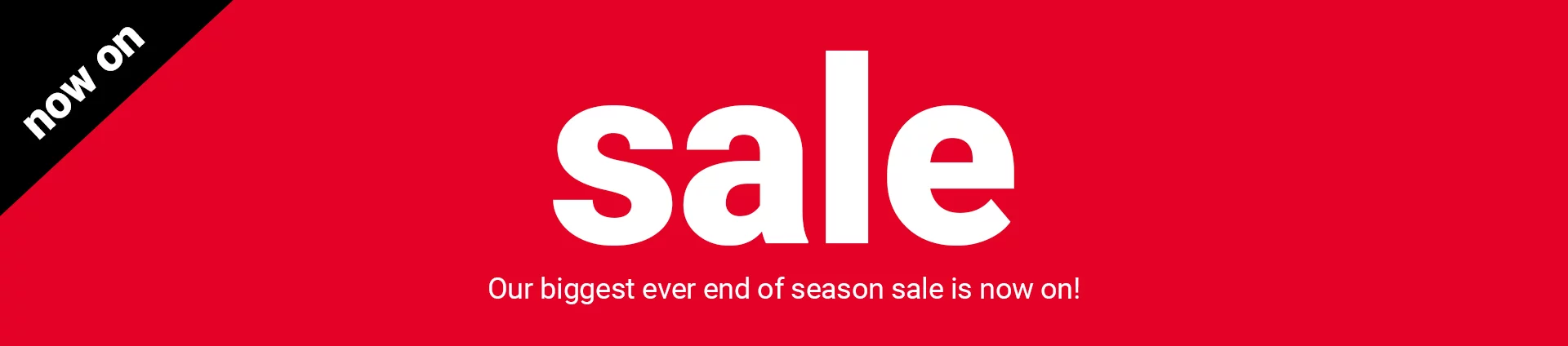 End Of Season Sale
