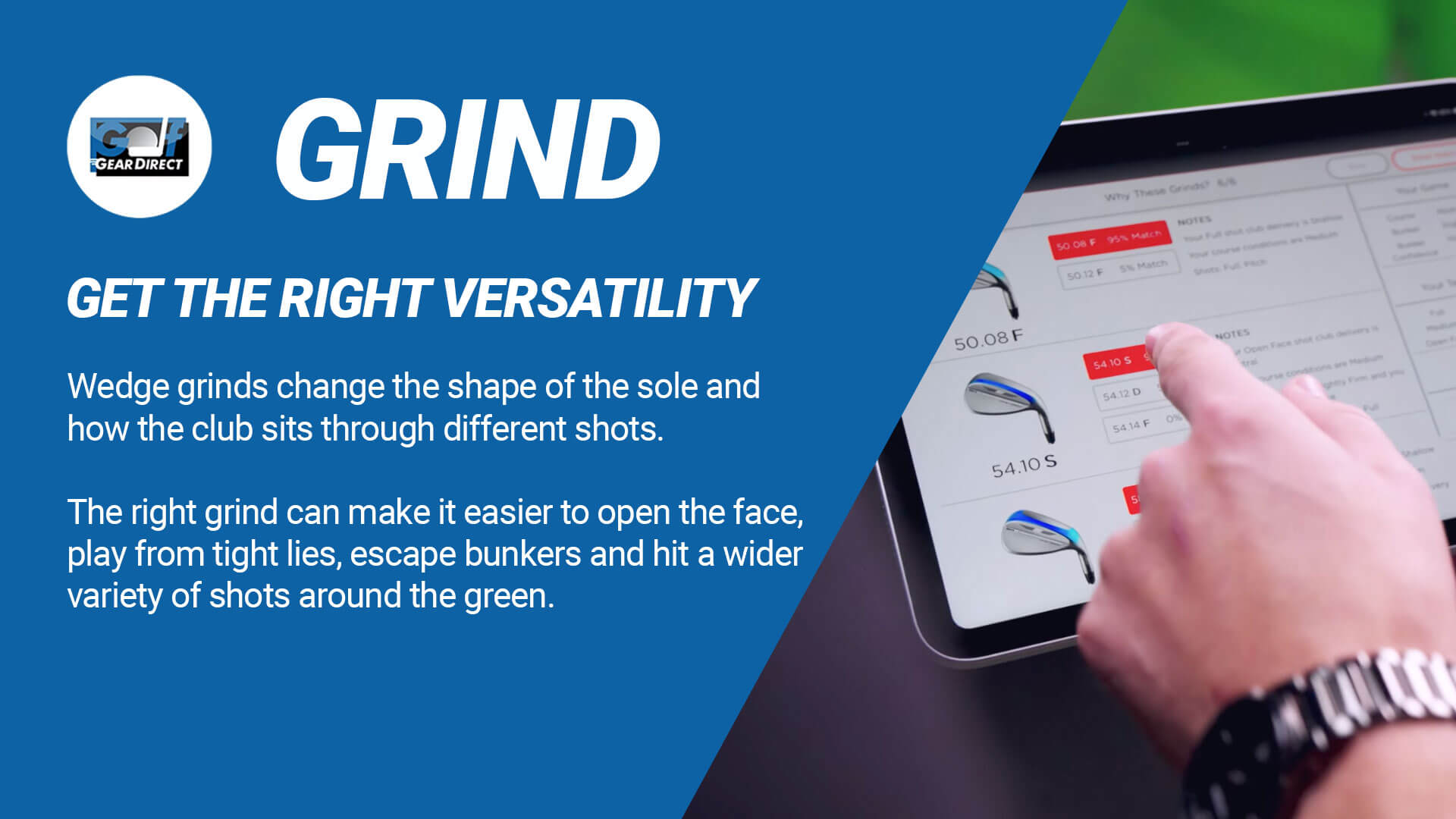 Wedge Fitting: Grind