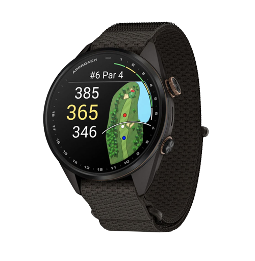 Garmin Approach S72 47mm GPS Golf Smartwatch - Carbon Gray and Red
