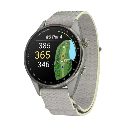 Garmin Approach S72 47mm GPS Golf Smartwatch - Silver and Citron