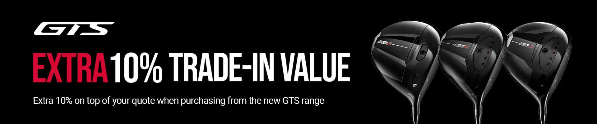 Titleist GTS Trade-In Banner