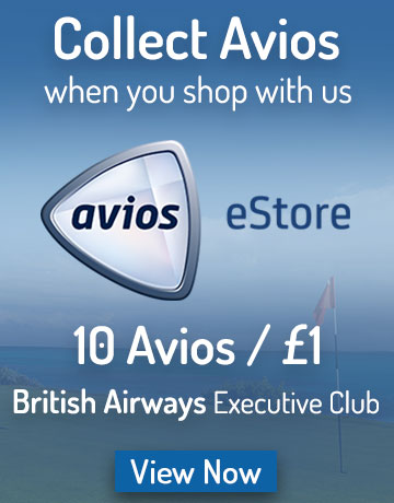 Earn 10 British Airways Avios Points with every pound spent here at Golfgeardirect.co.uk