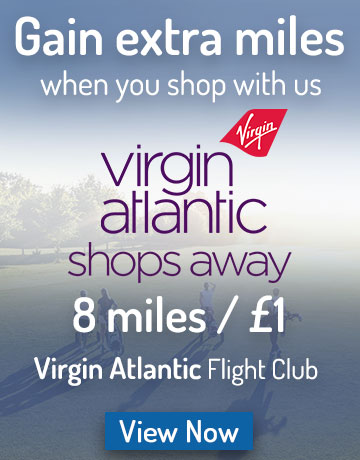 Earn 8 Virgin Miles with every pound spent here at Golfgeardirect.co.uk