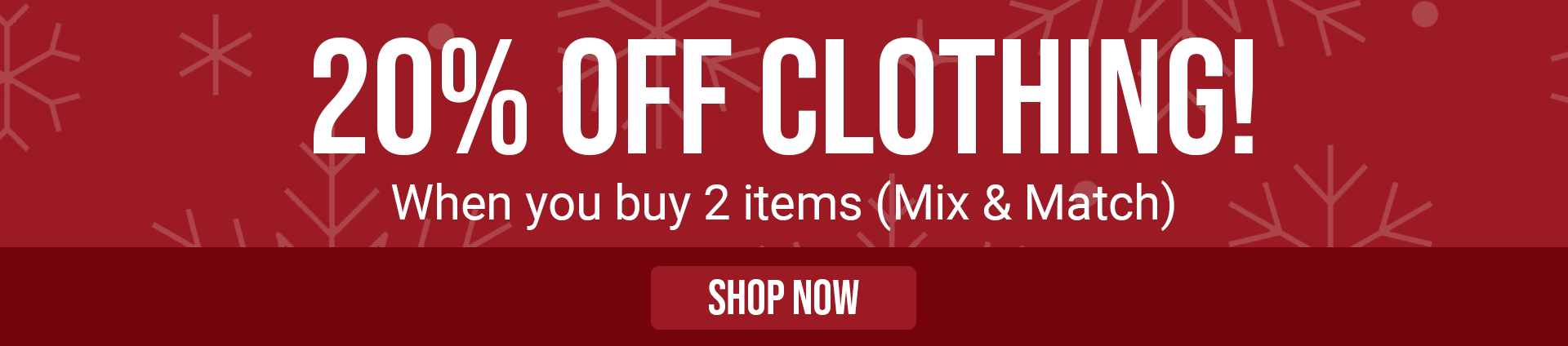 20% Clothing Mix & Match
