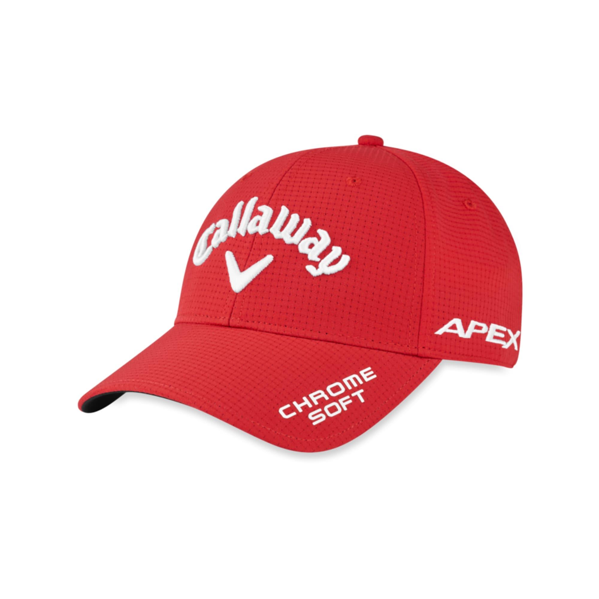 red golf cap