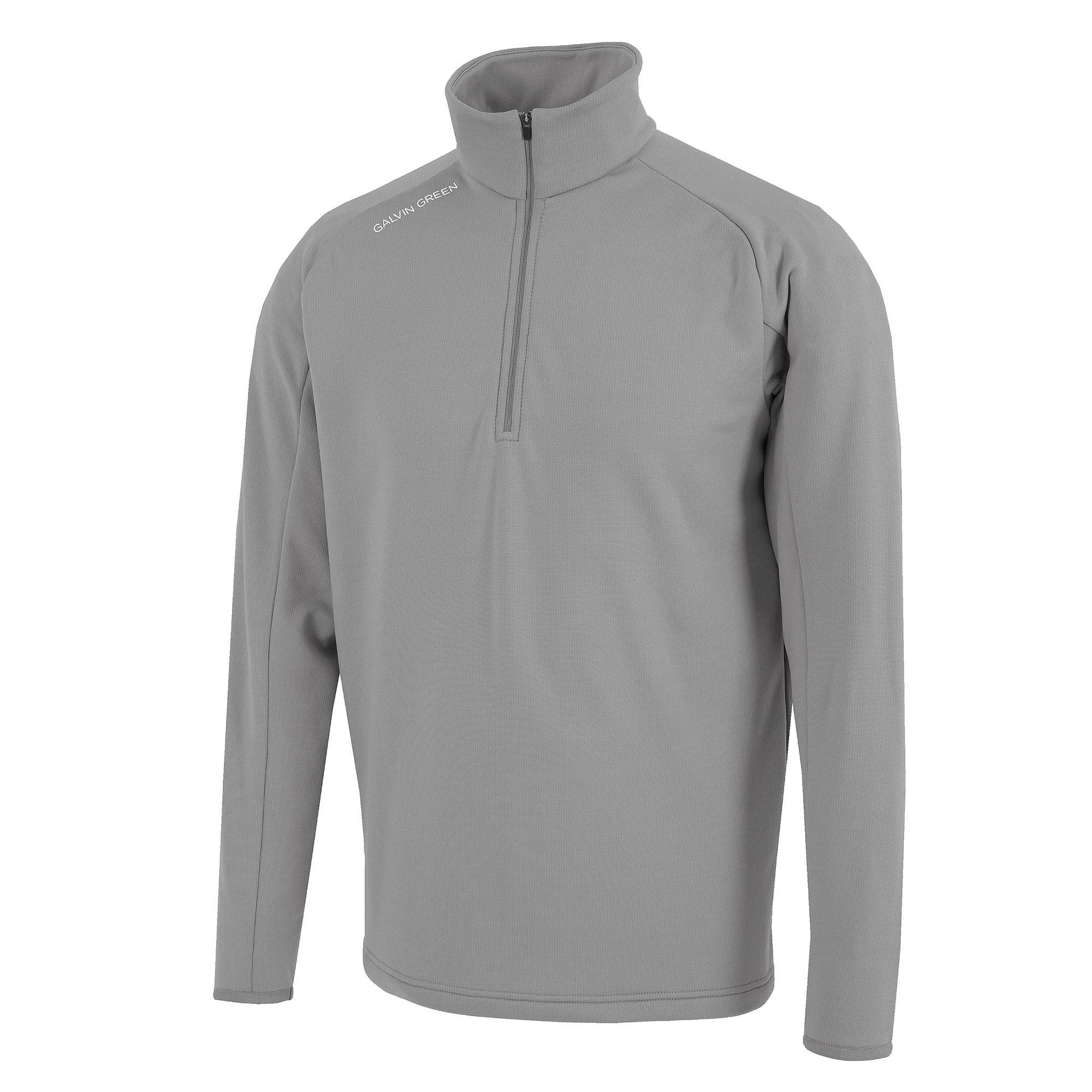 Galvin Green Drake Insula 1/2 Zip Jacket - Skarkskin Mens Small Grey