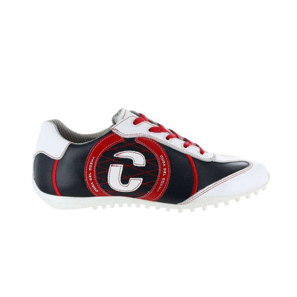 Duca Del Cosma Kuba Spikeless Golf Shoes - Navy/Red/White